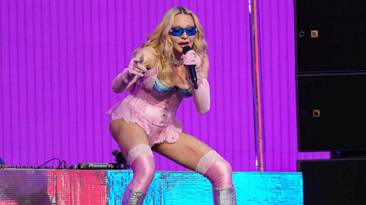 6/4/26 Madonna performing in concert on June 4, 2026 at the TSX Stage in Times Square, Manhattan, New York City. (NYC)