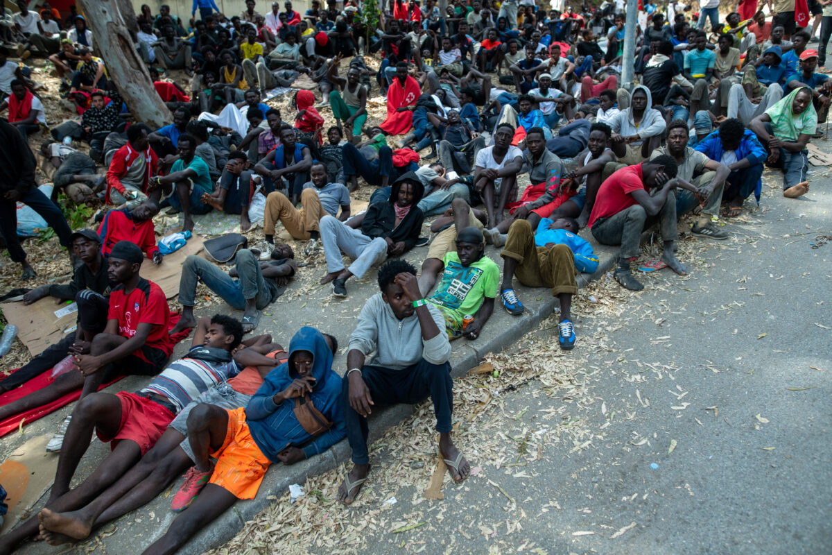 August 1, 2026, Ceuta, Ceuta, Spain: The Ceuta Temporary Immigrant Stay Center (CETI) is currently facing extreme tension and severe overcrowding, reaching a state of absolute collapse. The facility has been forced to close its doors to new male arrivals due to a critical lack of space. (Credit Image: © Juan Carlos Lucas