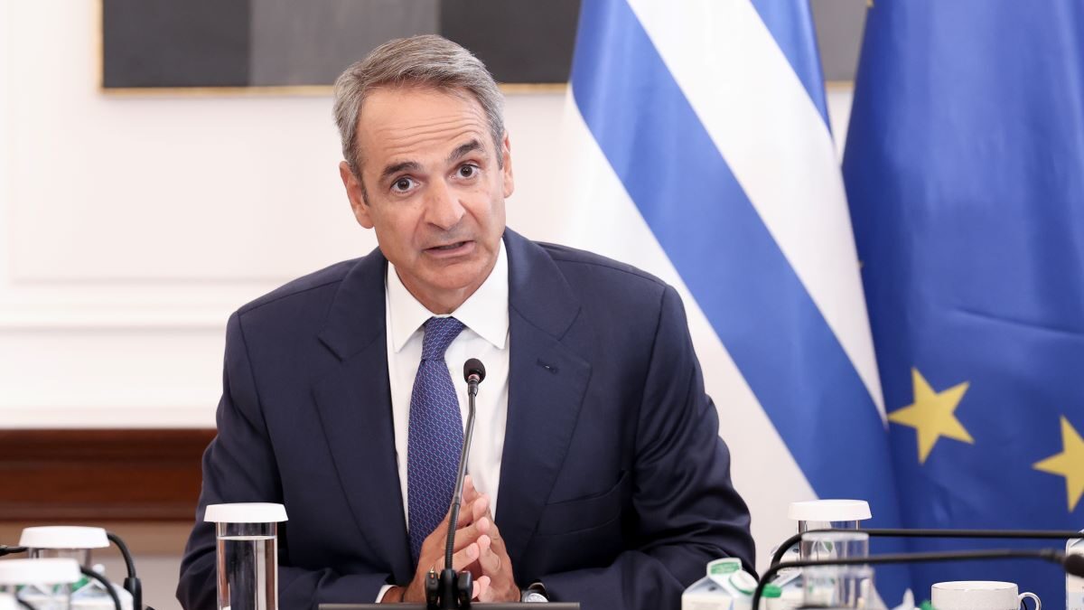Ο Κυριάκος Μητσοτάκης στο υπουργικό συμβούλιο