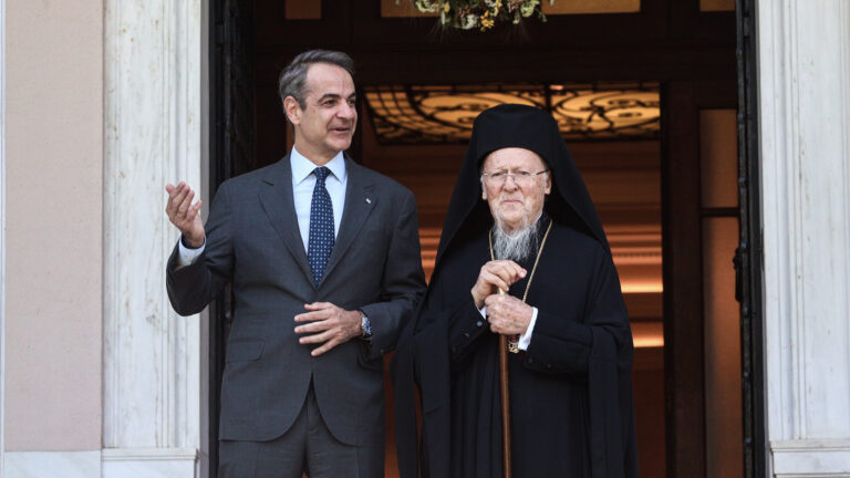 Κυριάκος Μητσοτάκης και Οικουμενικός Πατριάρχης Βαρθολομαίος