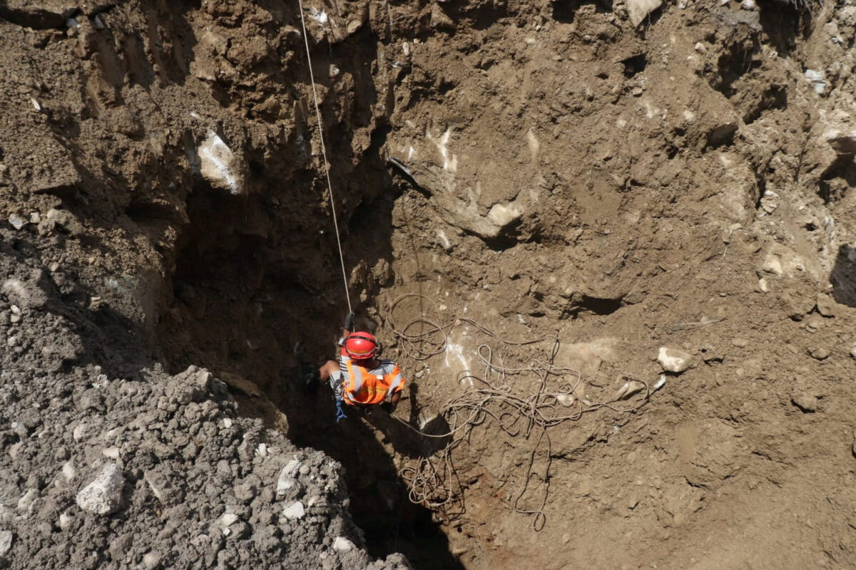 An undated handout photo of rescue workers taking part in a rescue operation near the tunnel of the Trishuli 3A Hydropower Project, following deadly flash floods and mudslides, in Rasuwa, Nepal in this handout obtained by Reuters on August 30, 2026. Nepal Army