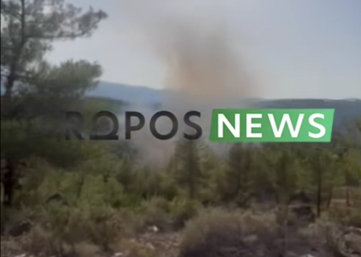 Φωτιά στον Ωρωπό στην περιοχή Μαρκόπουλο: Μηνύματα του 112 – Ρίψεις νερού από 4 εναέρια μέσα