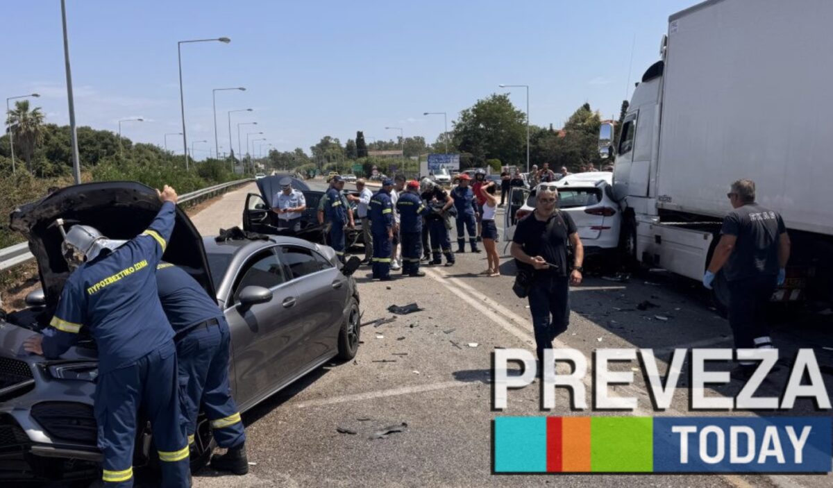 Πρέβεζα: Φορτηγό παρέσυρε 3 αυτοκίνητα στην υποθαλάσσια σήραγγα του Ακτίου - 3 τραυματίες και ουρές χιλιομέτρων