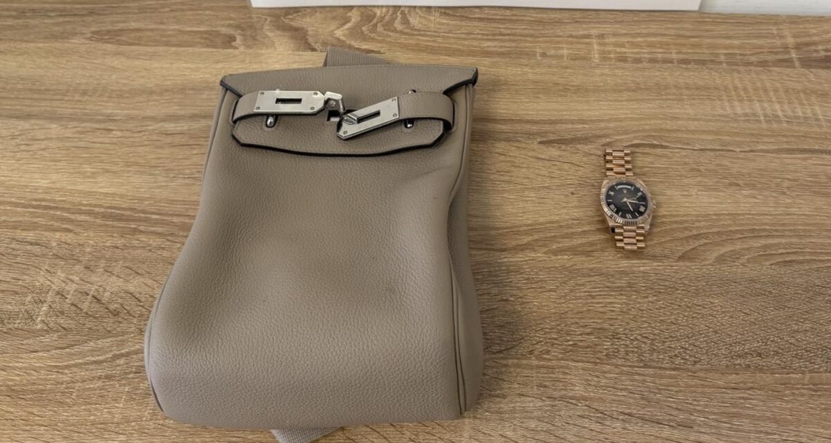 Η τσάντα Hermès και Rolex που έκλεψε Έλληνας οδηγός από Ουκρανό τουρίστα στη Μύκονο
