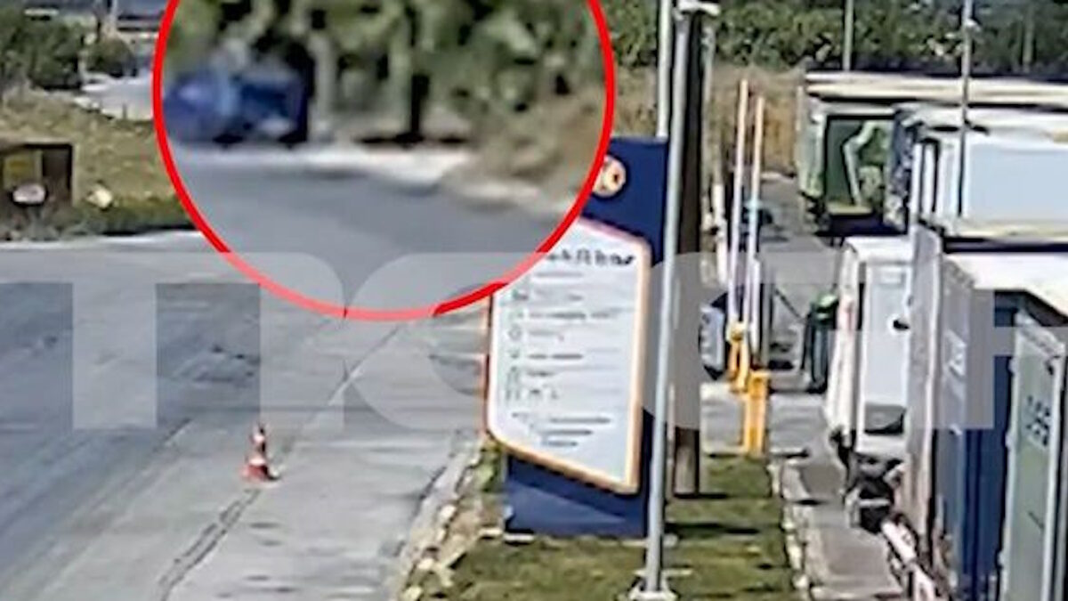 Στιγμιότυπο από έναν από τους έξι εμπρησμούς που παραδέχθηκε ο 59χρονος στη Σίνδο