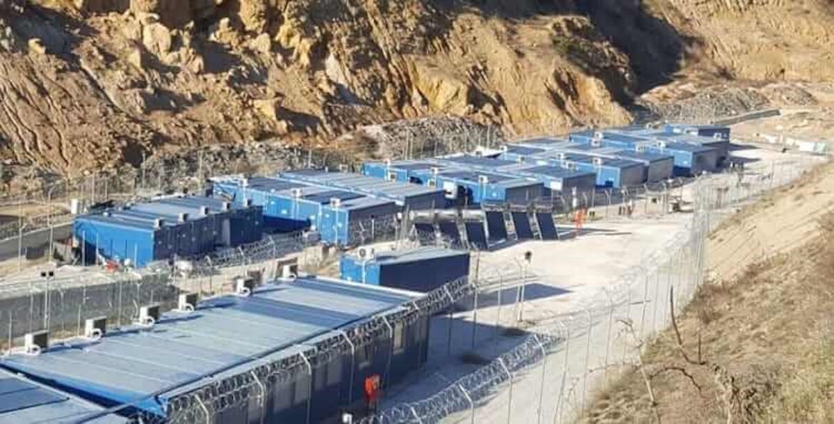 Άποψη της Δομής μεταναστών στο Κλειδί Σιντικής Σερρών