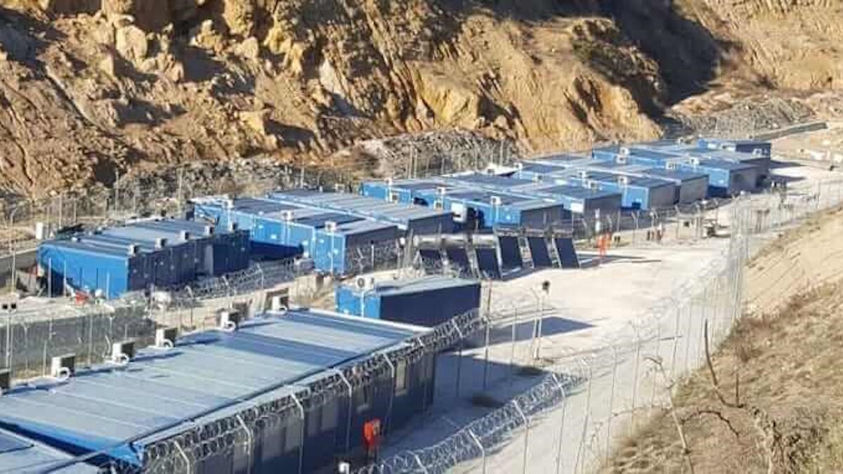 Άποψη της Δομής μεταναστών στο Κλειδί Σιντικής Σερρών