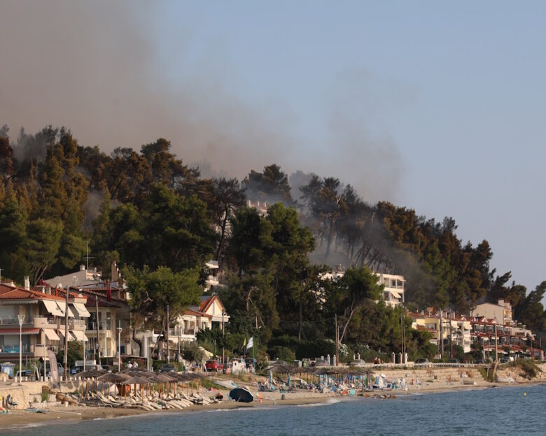 Πυρκαγιά στη περιοχή Σιβήρη στη Χαλκιδική. Πέμπτη 13 Αυγούστου 2026