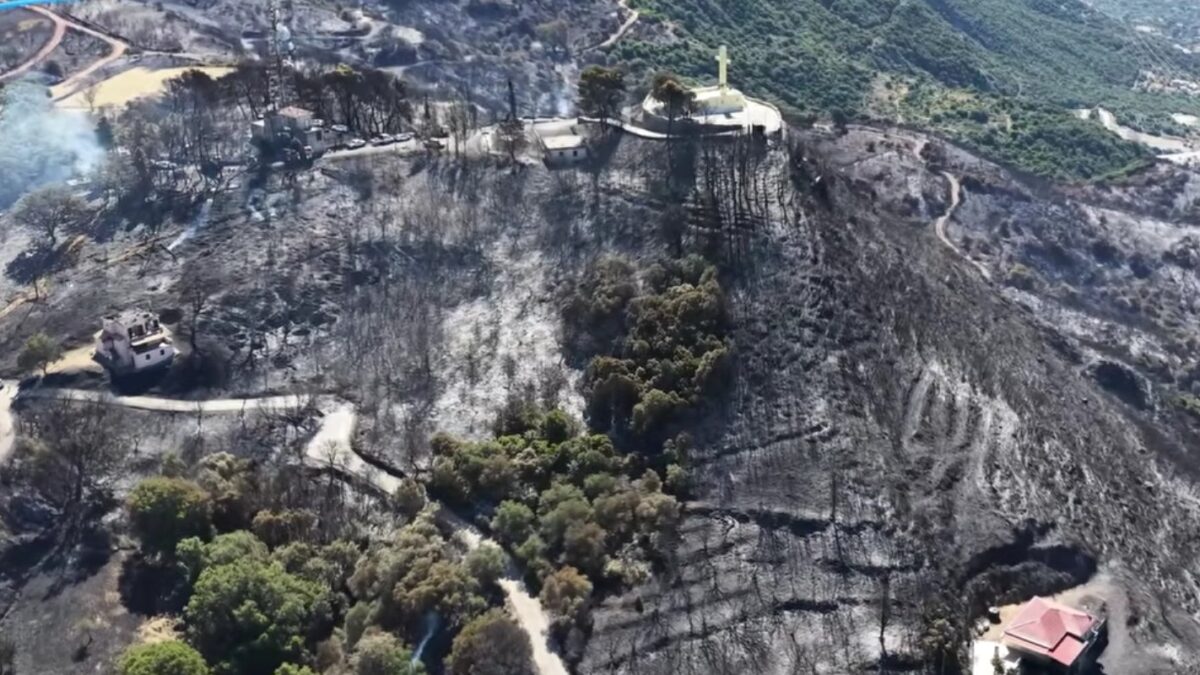 Συγκλονιστικές εικόνες από drone με τις καταστροφές στο Σκάλωμα