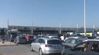 Ουρές στο Τελωνείο Ευζώνων