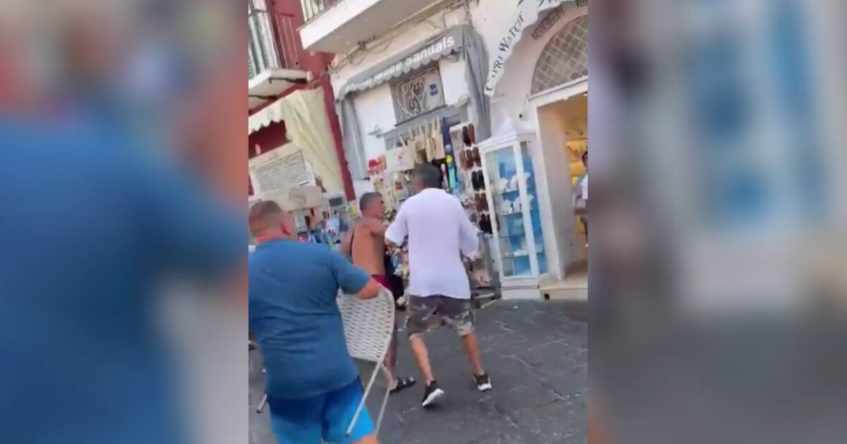 Ιταλία: Βίντεο με άγριο καυγά μεταξύ τουριστών στο Κάπρι