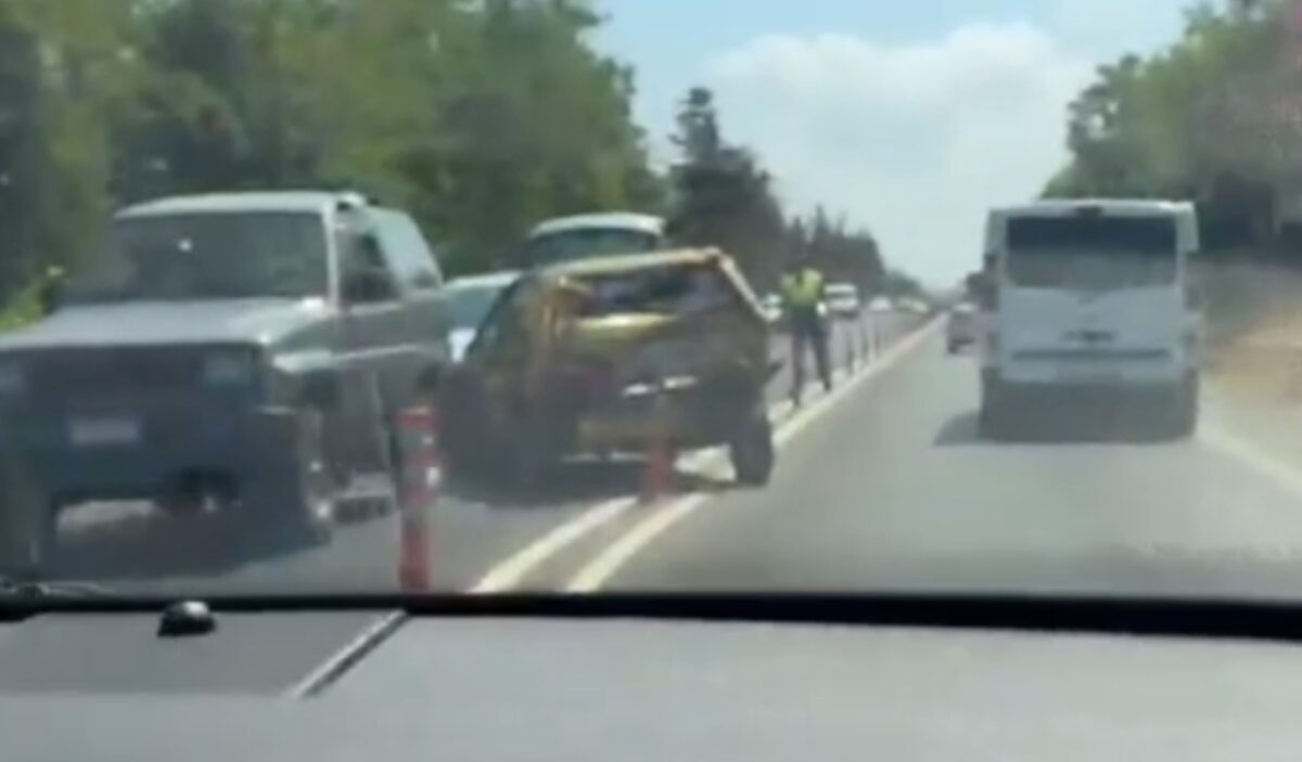 Καραμπόλα στον ΒΟΑΚ γιατί οι οδηγοί χάζευαν άλλο τροχαίο