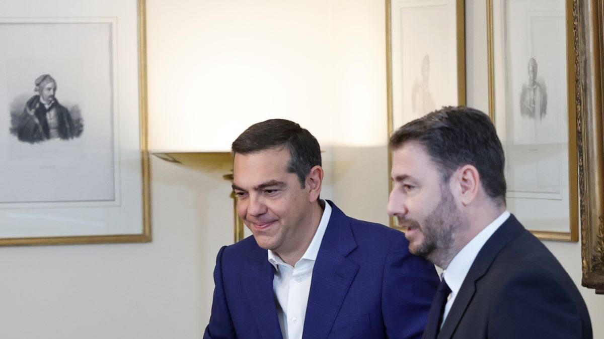 Αλέξης Τσίπρας και Νίκος Ανδρουλάκης