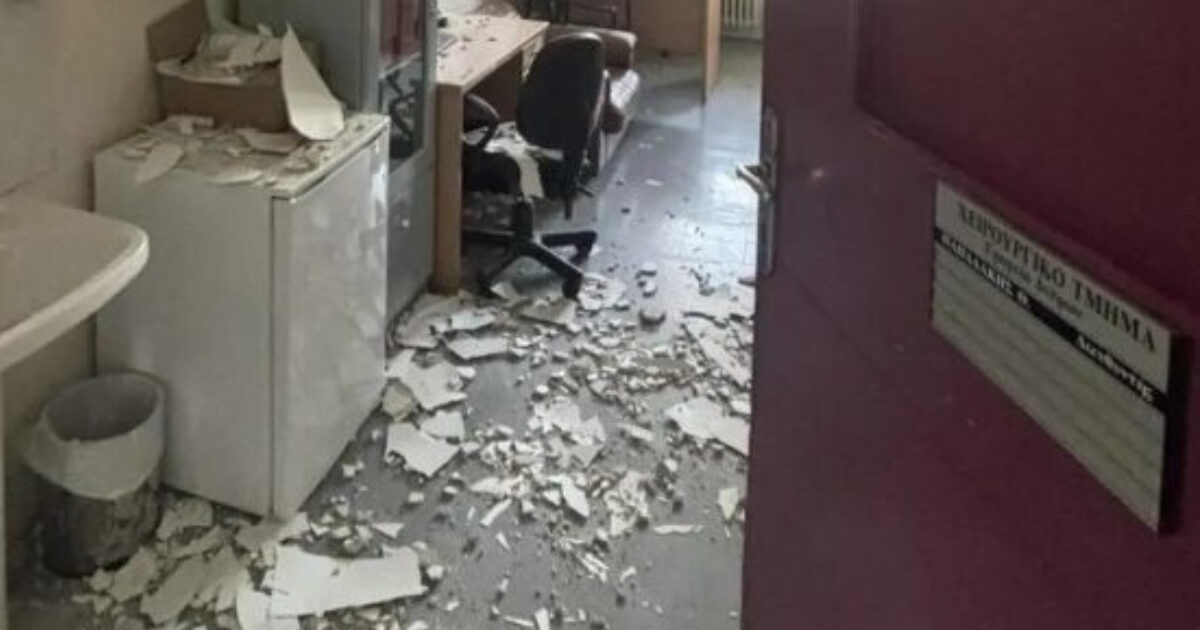 Βενιζέλειο Νοσοκομείο: Κατέρρευσε οροφή σε γραφείο γιατρών – «Η τύχη δεν μπορεί να αποτελεί μηχανισμό ασφαλείας»