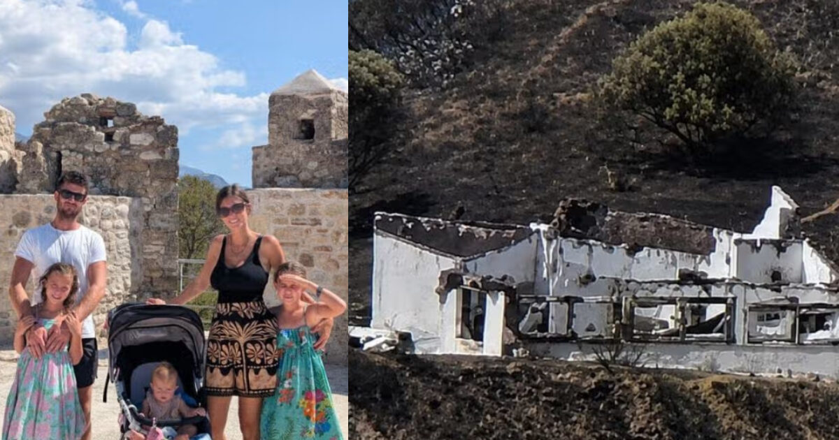 Mirror: Οι φωτιές στην Αιγιάλεια έκαναν στάχτη το όνειρο οικογένειας από τη Βρετανία για μια νέα ζωή στην Πελοπόννησο – «Δεν χάσαμε μόνο ένα σπίτι»