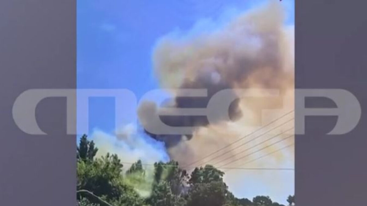 Το σημείο έναρξης της φωτιάς στη Χαλκιδική