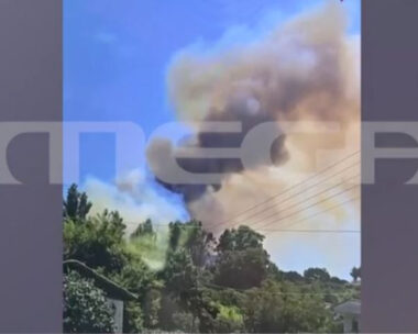 Το σημείο έναρξης της φωτιάς στη Χαλκιδική
