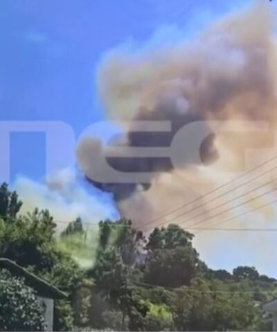 Το σημείο έναρξης της φωτιάς στη Χαλκιδική