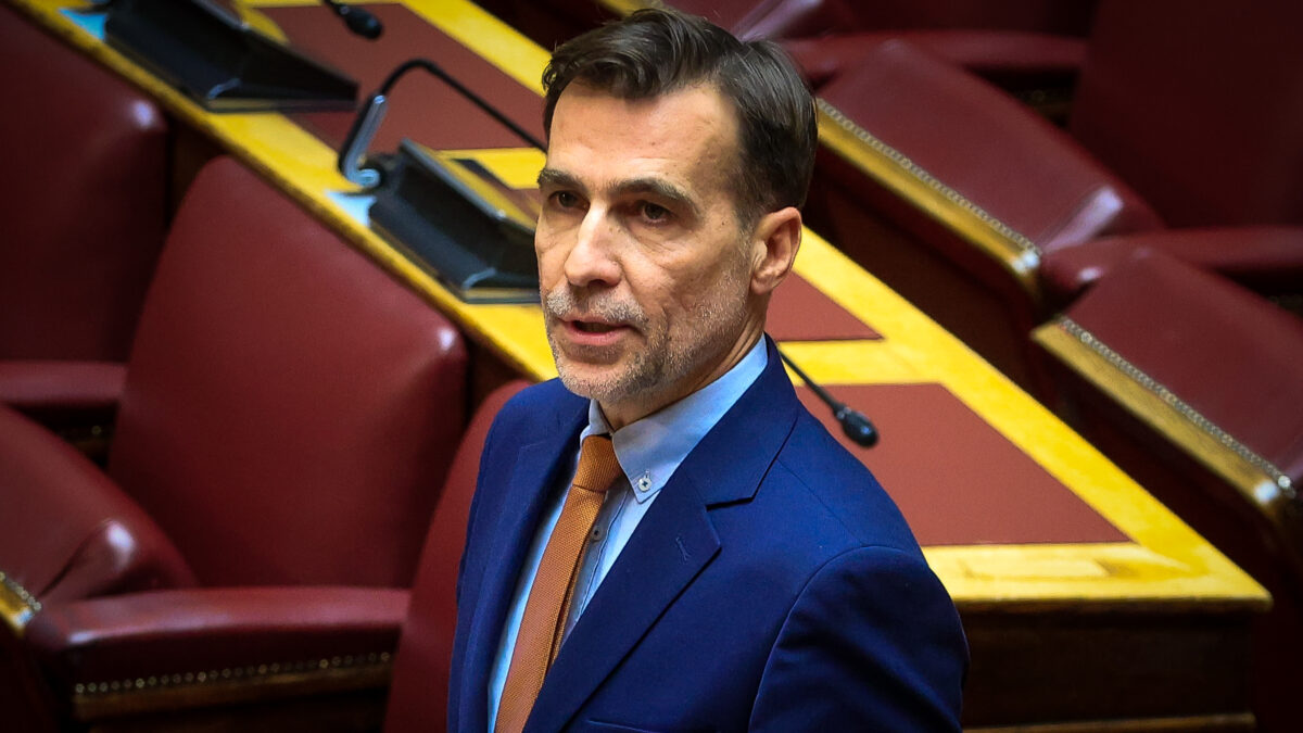 Συζήτηση επίκαιρης ερώτησης στην Ολομέλεια της Βουλής, Δευτέρα 10 Φεβρουαρίου 2025. (ΓΙΩΡΓΟΣ ΚΟΝΤΑΡΙΝΗΣ/EUROKINISSI)
