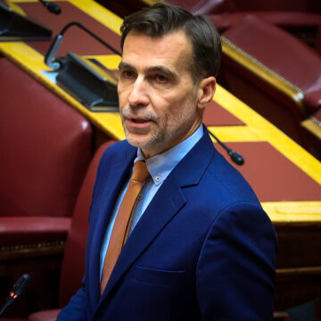 Συζήτηση επίκαιρης ερώτησης στην Ολομέλεια της Βουλής, Δευτέρα 10 Φεβρουαρίου 2025. (ΓΙΩΡΓΟΣ ΚΟΝΤΑΡΙΝΗΣ/EUROKINISSI)