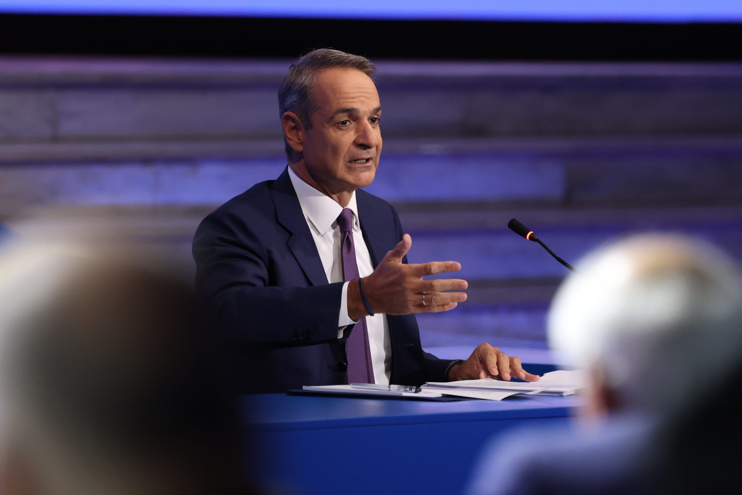 Συνέντευξη τύπου του Πρωθυπουργού Κυριάκου Μητσοτάκη στο Συνεδριακό Κέντρο Ιωάννης Βελλίδης στα πλαίσια της 90ης Διεθνούς Έκθεσης Θεσσαλονίκης.  Κυριακή 6 Σεπτρμβρίου 2026  (ΒΑΣΙΛΗΣ ΒΕΡΒΕΡΙΔΗΣ / ΜΟΤΙΟΝ ΤΕΑΜ)