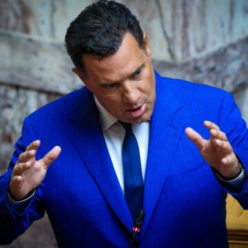 Ο Άδωνις Γεωργιάδης στη Βουλή