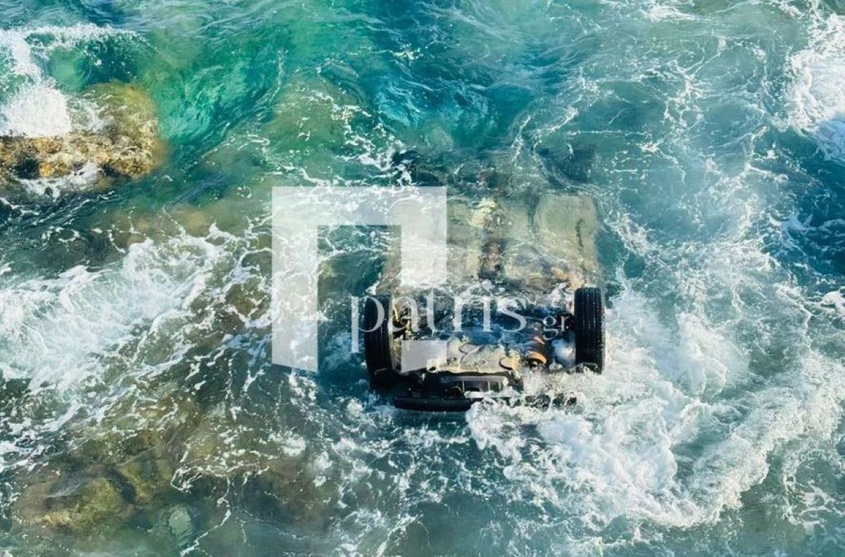 Αυτοκίνητο έπεσε στη θάλασσα σε παραλία του Λασιθίου