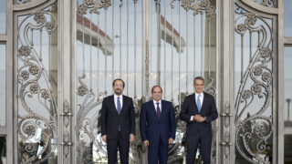 Χριστοδουλίδης, Αλ Σίσι και Μητσοτάκης