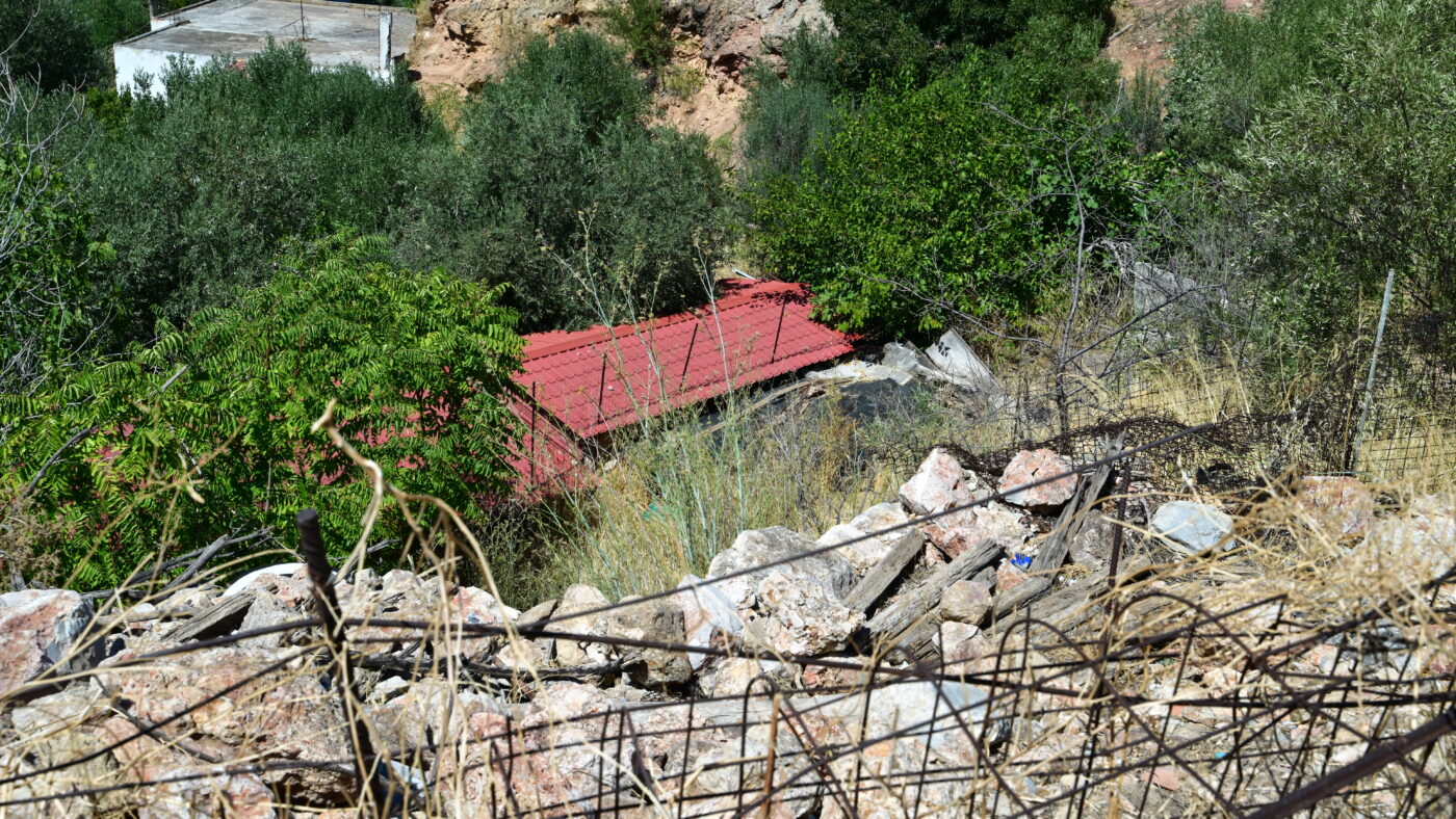 Το σημείο που βρέθηκαν τα οστά στην Αλεπότρυπα της Κυψέλης