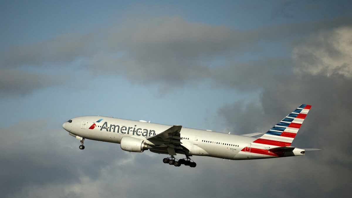 Ένα αεροσκάφος Boeing 777 της American Airlines