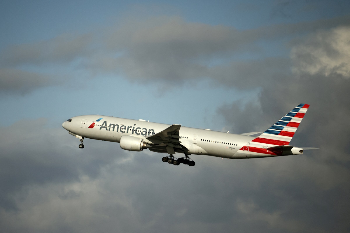 Ένα αεροσκάφος Boeing 777 της American Airlines