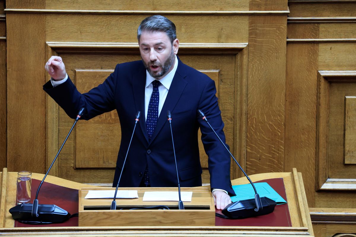 Ο Νίκος Ανδρουλάκης στη Βουλή