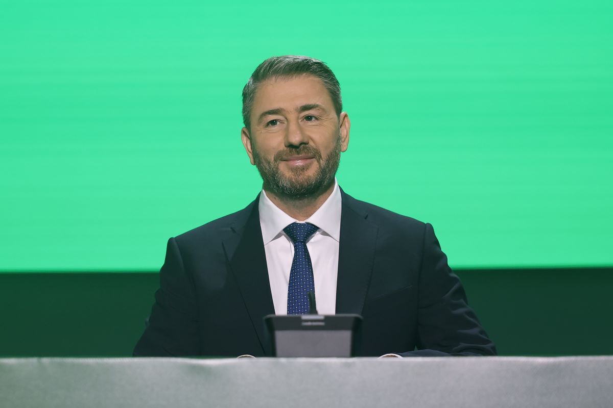 Ο Νίκος Ανδρουλάκης στη συνέντευξη Τύπου στη ΔΕΘ