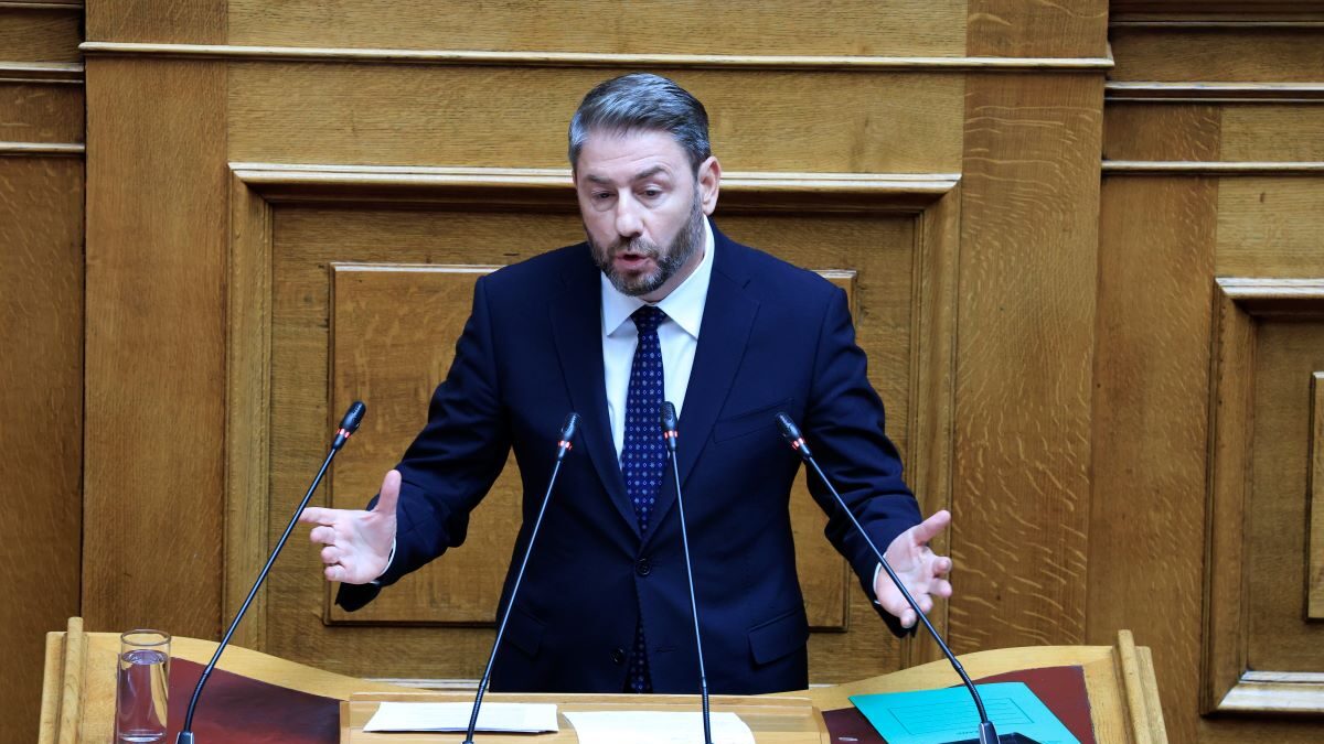 Ο Νίκος Ανδρουλάκης στη Βουλή