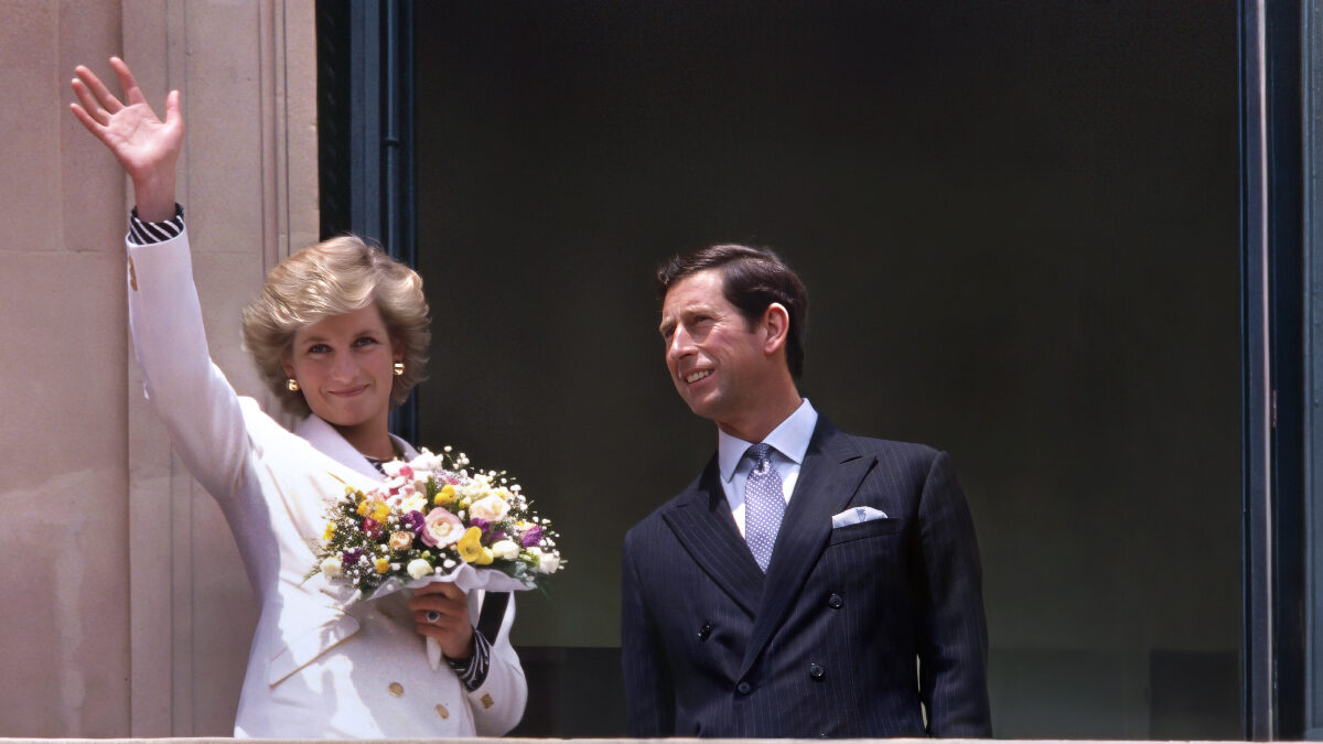 King Charles III: Pictured Archives : Prince Charles and Princess Diana attending the Cannes Film Festival on 15th May, 1987 in Cannes, France.
