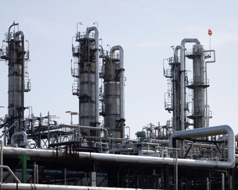 A general view of the PCK refinery, a crude oil processing facility supplying gasoline, jet fuel, diesel and fuel oil, in Schwedt/Oder, Germany, August 26, 2026.
