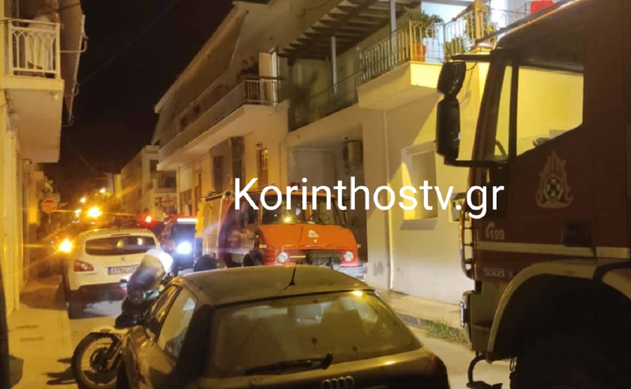 Φωτιά σε διαμέρισμα στο Ξυλόκαστρο: 4 άτομα με αναπνευστικά προβλήματα στο νοσοκομείο