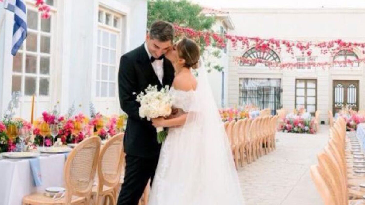 Εικόνα που δημοσιοποίησε η Ζέττα Μακρή στο Instagram από τον γάμο του γιου της