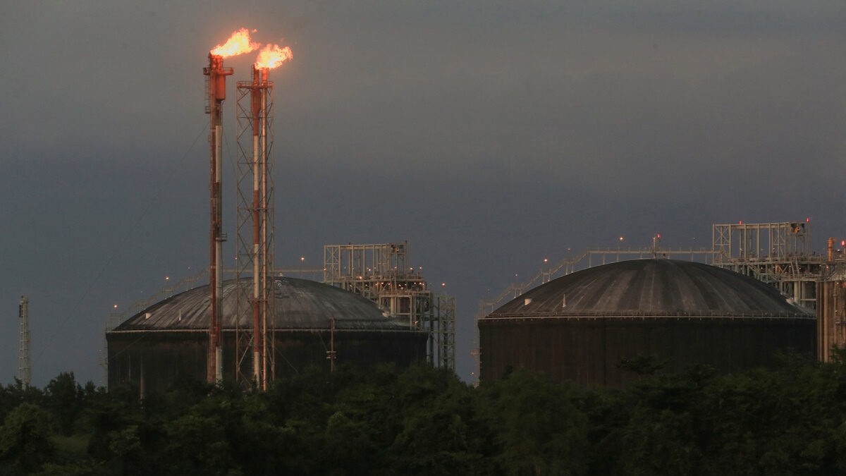 FILE PHOTO: The installations of liquefied natural gas producer Atlantic LNG are pictured in Point Fortin, Trinidad and Tobago, December 10, 2022.