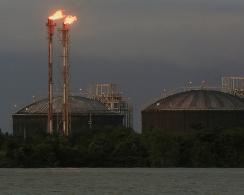 FILE PHOTO: The installations of liquefied natural gas producer Atlantic LNG are pictured in Point Fortin, Trinidad and Tobago, December 10, 2022.