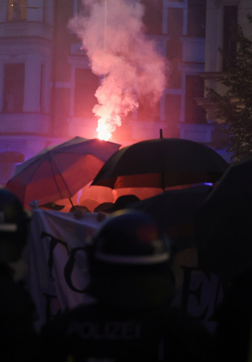 Διαδήλωση πριν από τις περιφερειακές εκλογές της Σαξονίας-Άνχαλτ στη Χάλλε της Γερμανίας