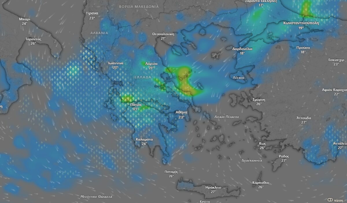 Βροχές και καταιγίδες σαρώνουν την χώρα