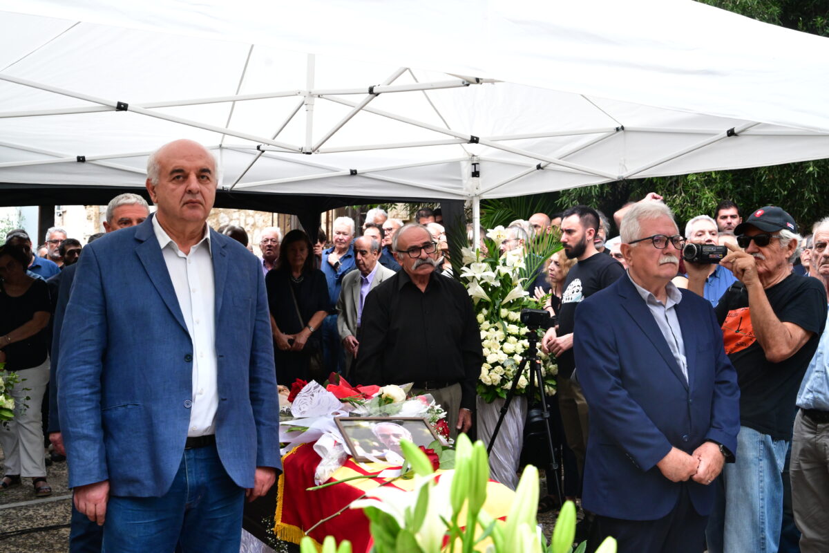 Σπύρος Χαλβατζής, ΚΚΕ, πολιτική κηδεία