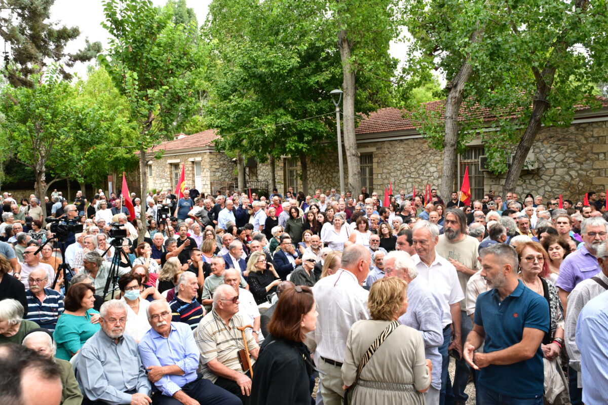 Σπύρος Χαλβατζής, ΚΚΕ, πολιτική κηδεία