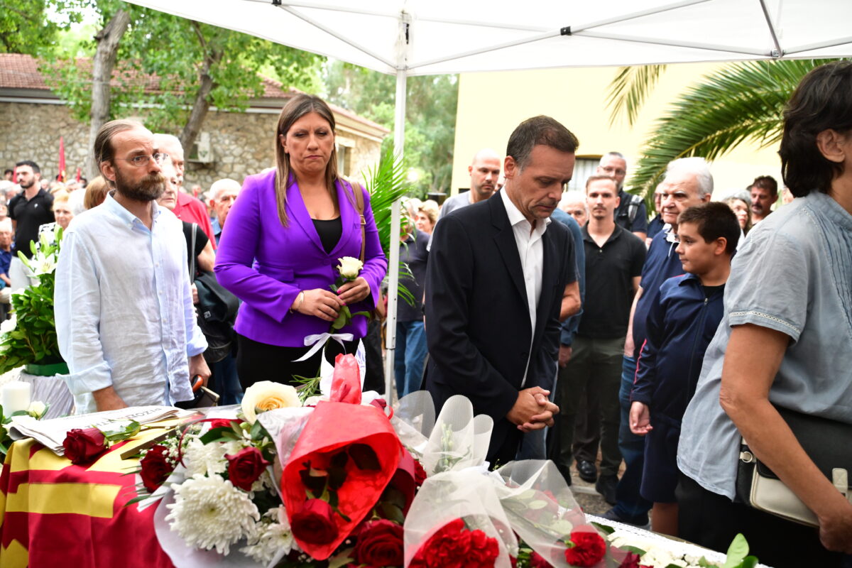 Σπύρος Χαλβατζής, ΚΚΕ, πολιτική κηδεία