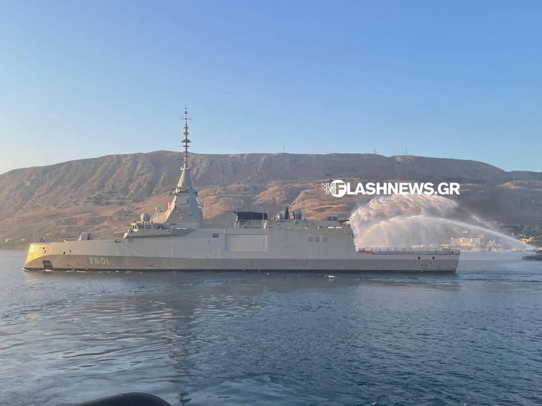 Η φραγάτα Κίμων στην Σούδα / flashnews,gr