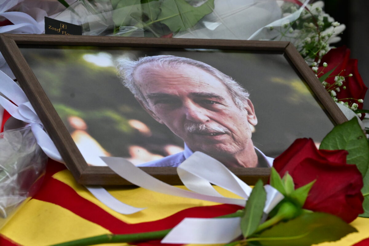 Σπύρος Χαλβατζής, ΚΚΕ, πολιτική κηδεία