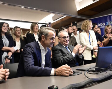 Ο πρωθυπουργός, Κυριάκος Μητσοτάκης στα γραφεία της Ειδικής Υπηρεσίας Συντονισμού Ταμείου Ανάκαμψης, στην Πανεπιστημίου την Τρίτη 29 Σεπτεμβρίου 2026