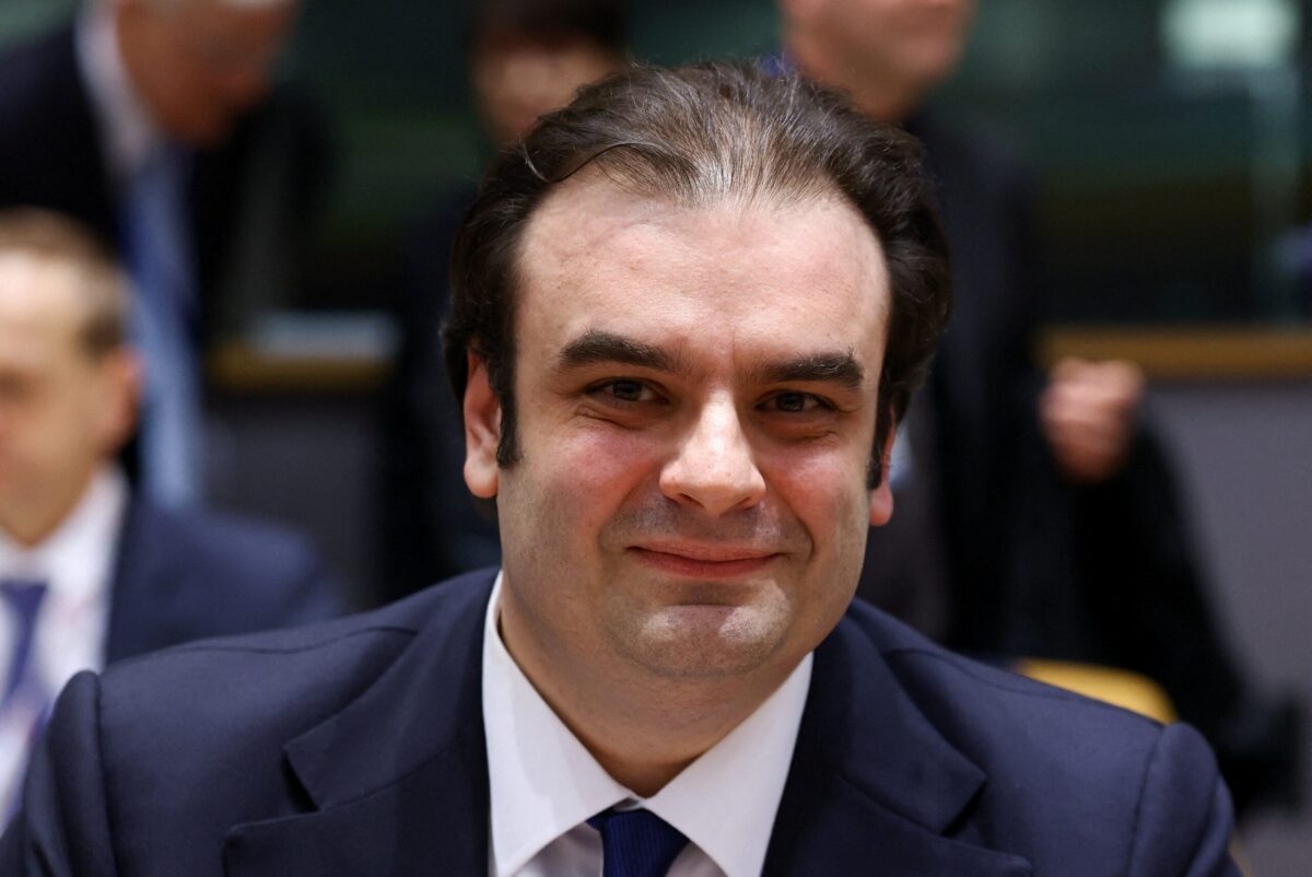 Ο υπουργός Οικονομικών Κυριάκος Πιερακάκης στη συνάντηση των υπουργών Οικονομικών στις Βρυξέλλες