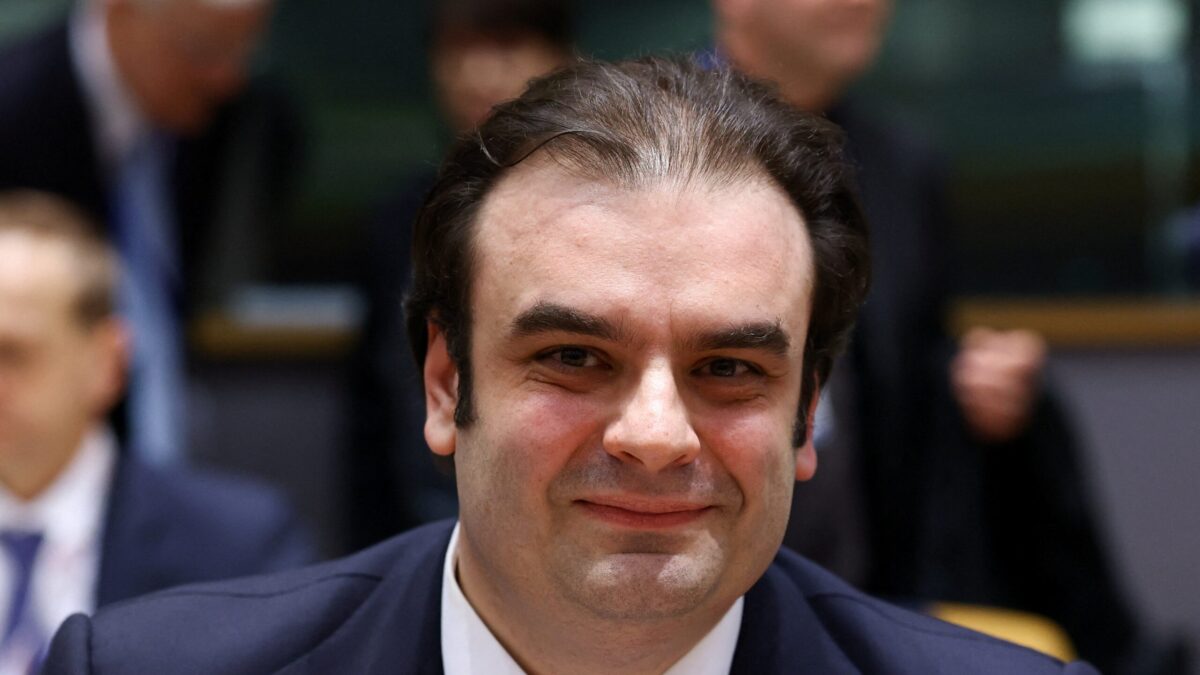 Ο υπουργός Οικονομικών Κυριάκος Πιερακάκης στη συνάντηση των υπουργών Οικονομικών στις Βρυξέλλες